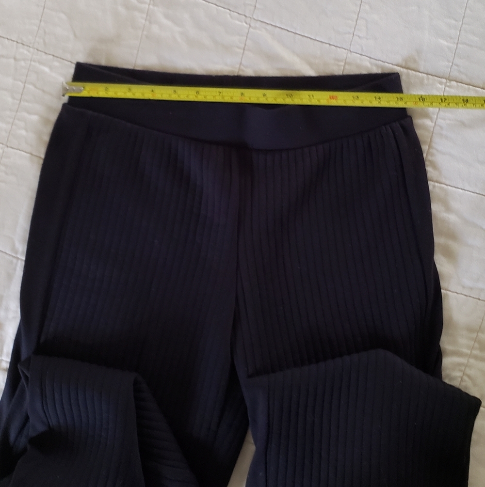 NWOT T Tahari Wide Leg Pull-On Trouser Stretchy Black Pants Size Medium Like New - Picture 7 of 13